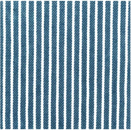Denim Stof 145cm 1701 Blå Striber - 50cm