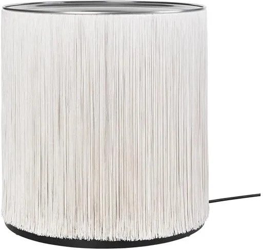 Gubi Model 597 Gulvlampe Poleret Aluminum/Cream Fringe
