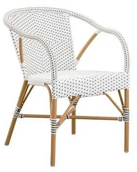 Sika-Design Madeleine Exterior Caféstol Hvid/Almond